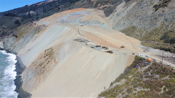 CALTRANS PAULS SLIDE HIGHWAY 1