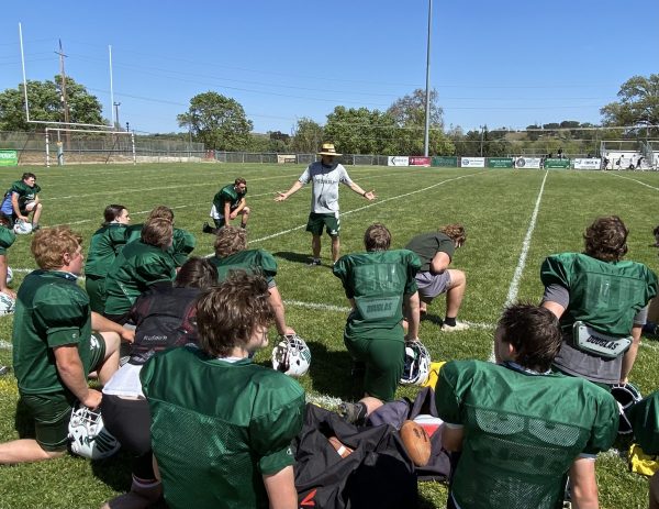 Coach Crow gesturing widely