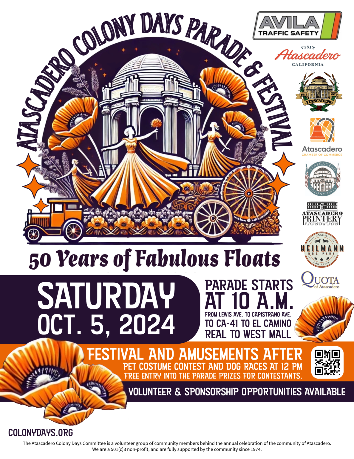 Road Closures For Atascadero's 2024 Colony Days Parade 9.30.2024 KPRL