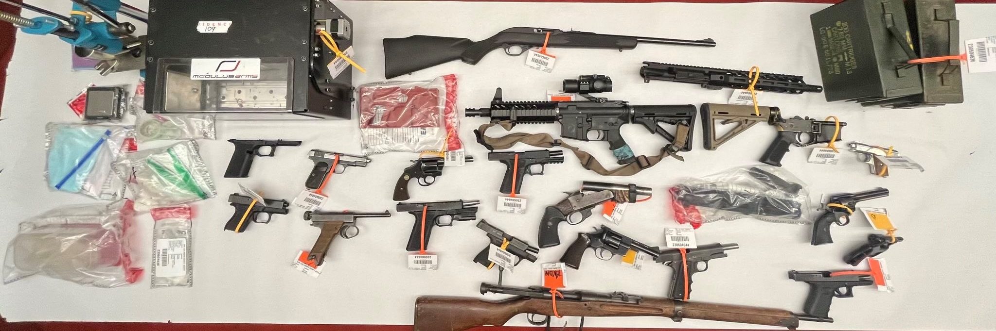 Atascadero Convicted Felon Found w/Explosive Device & Guns 07.12.2023