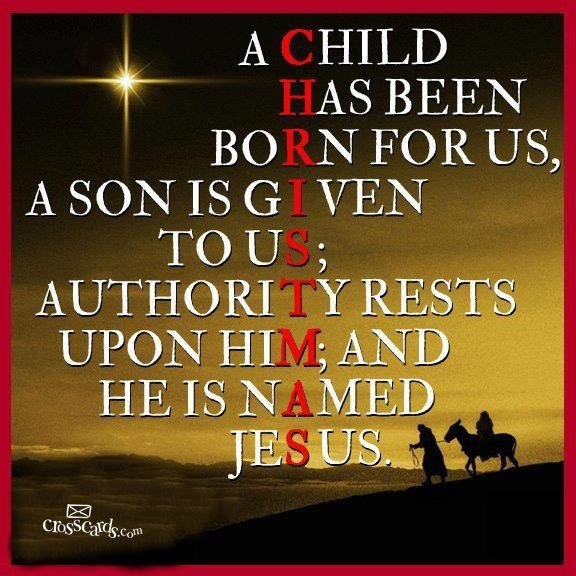 christmas words jesus