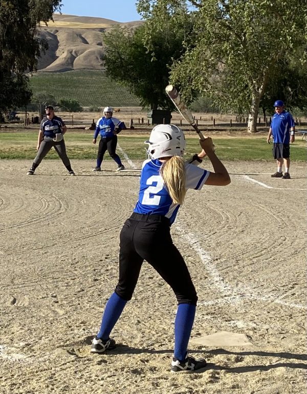 katrina Russell at bat in 5th inning